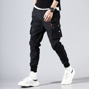 Fashion Men Pants Trousers Overalls Cargo Pants Men Clothes