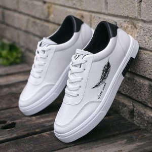 Fashion Mens Sneakers Shoes Sports Shoes Breathable Running Shoes -White