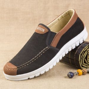 Fashion Slipon Shoes Loafers Shoes Canvas Shoes Casual Shoes Mens Sneaker Black