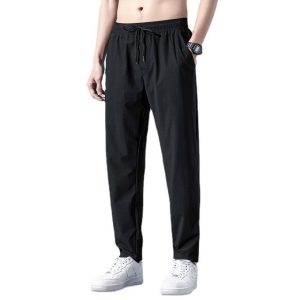 Fashion Straight Trouser Men Trend Thin Large Size Casual Sports Pants