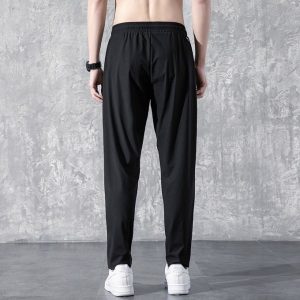 Fashion Straight Trouser Men Trend Thin Large Size Casual Sports Pants