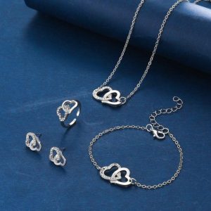 Fashion Women's jewelry collection Women's necklace Silver jewelry Women's earrings Women's bracelet