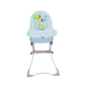 Foldable Baby Feeding Chair - Brown & White