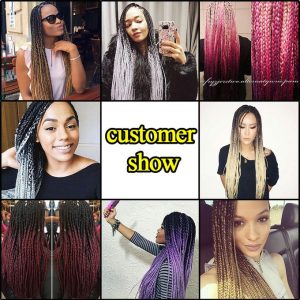 Gradient Color Braid Hair Fiber European And American Braids Chemical Fiber