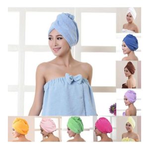 Hair Dryer Cap, Absorbent Dry Hair Towel For Women - Pink