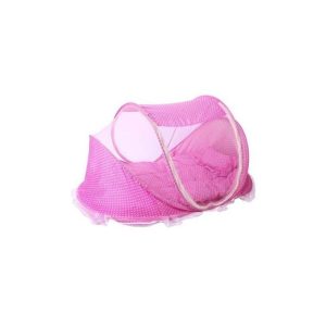 Happy Baby Portable Baby Cot Mosquito Net - Colour Pink