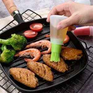 Heat Resistant Silicon Honey Oil Bottle BBQ Brush