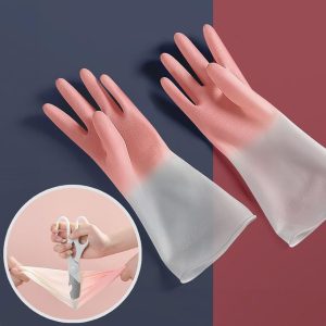 Household Cleaning Durable Kitchen-Gradient Dishwashing Gloves