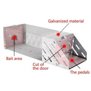 Human Live animal Automatic Continuous Rat Traps Cage, Rodent, Animal pests, Mice Catcher for Indoor and Outdoor