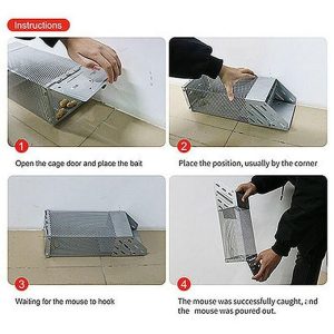 Human Live animal Automatic Continuous Rat Traps Cage, Rodent, Animal pests, Mice Catcher for Indoor and Outdoor