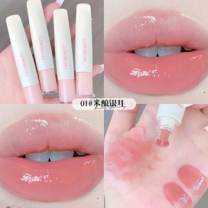 Lip Protection Frozen Essence Water Light Lipstick Lip Gloss Lip Lacquer Mirror Lipstick Lip Balm Spring And Summer Light Pink Student Makeup