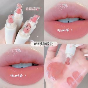 Lip Protection Frozen Essence Water Light Lipstick Lip Gloss Lip Lacquer Mirror Lipstick Lip Balm Spring And Summer Light Pink Student Makeup