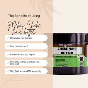 Mekis Chebe Hair Butter - Stimulates Hair Growth,Strengthen hair, Prevent Breakage,