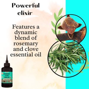 Mekis Rosemary Clove Hair Oil - Encourage new hair follicle growth, Strengthens strands, Reducing thinning and promoting volume.