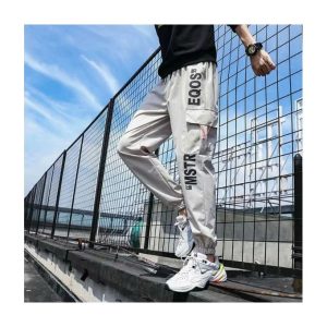 Men's Casual Trousers Street High Waist Workwear Jogging Harem Pants Hip Hop