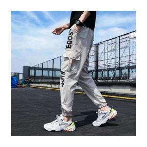 Men's Casual Trousers Street High Waist Workwear Jogging Harem Pants Hip Hop