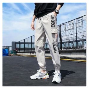 Men's Casual Trousers Street High Waist Workwear Jogging Harem Pants Hip Hop