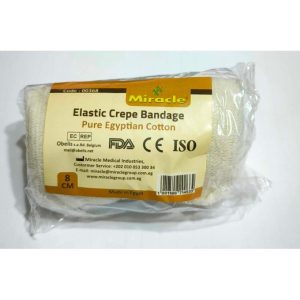 Miracle 12 Elastic Crepe Bandage - Durable Compression Bandage First Aid Emergency Care Bandage