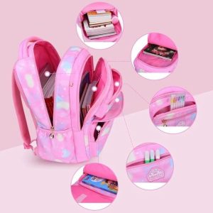 Multiple pocket school bag for kids