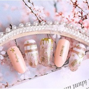 Nail Stickers 3D DIY Nail Gold Nail Strip Sticker