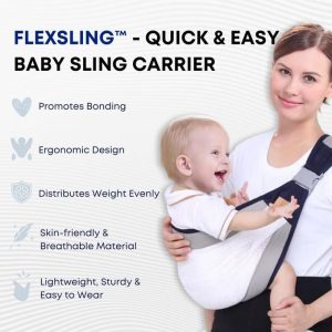 NEW Ergonomic 3D mesh Baby Sling Carrier- blue