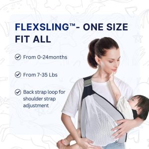 NEW Ergonomic 3D mesh Baby Sling Carrier- blue