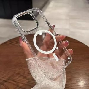 Phone Case For iPhone 11, 12 ,13, 14, 15 Pro Max Magsafe Clear Cases