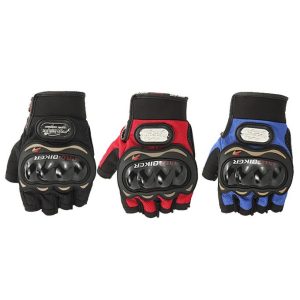 Pro Biker Motorcycle Racing Gloves Armored Half-Finger