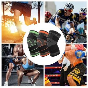 Professional Knee Brace Compression Knee Sleeve Knee Support Bandage for Pain Relief Medical Knee Pad for Running Workout-apair