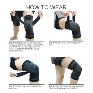 Professional Knee Brace Compression Knee Sleeve Knee Support Bandage for Pain Relief Medical Knee Pad for Running Workout-apair