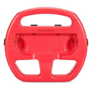 Red Gaming Handle Racing Steering Wheel Hand Grip For Nintendo Switch Controller