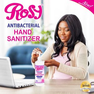 Rosy Antibacterial Hand Sanitizer With Pump - 500ml