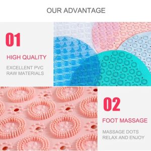 Round Anti-slip Bathroom Mat Antislip Non Slip Safety Mat