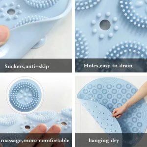 Round Anti-slip Bathroom Mat Antislip Non Slip Safety Mat