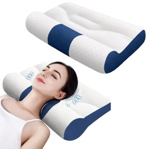 Special Traction Cervical Pillow For Adults - 50*30cm - Blue