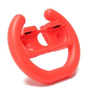 Steering Wheel Hand Grip Handle Holder For Nintendo Switch Joy-con Controller Red Red (red)