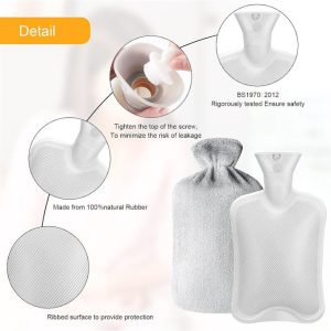 Three-Piece Water-Injected Heating Belt Thermal Hand Warmer - Grey