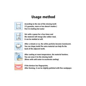 Vivostar Teeth Repair Kit Temporary Teeth Replacement Kit Moldable False Teeth