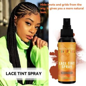 Wode Mate Lace Tint Spray For Wigs Melt,Fast Drying Melting Spray No Residue,Uniform And Natural,Water Resistant&Matching Your Skin Tone