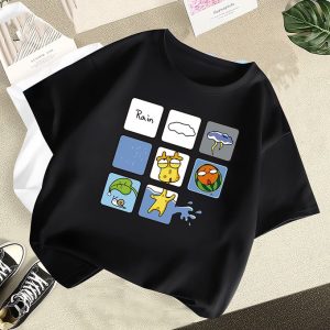 Yixin 5-piece T-shirt Short Sleeved Children's Summer Half Sleeved Top