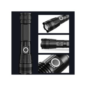 Zoom Flashlight Xhp70 Torch Usb Rechargeable Waterproof Lamp