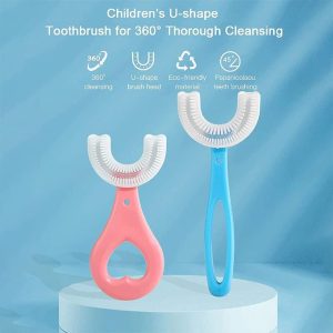 10 Pcs Children's Toothbrush Set Kids Oral Cleaning Kit Includes 2 Pcs U-shaped Toothbrush Giveaway