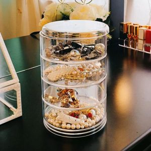 4 Layer Rotating Jewellery/Accessories Organizer Box