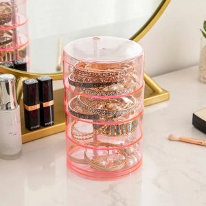 4 Layer Rotating Jewellery/Accessories Organizer Box