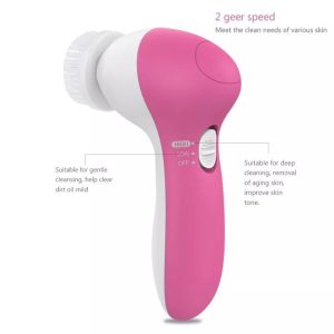 5-in-1 Facial Skin Care Massager Face Scrubber Cleaner