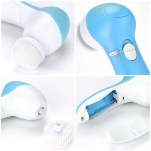 5-in-1 Facial Skin Care Massager Face Scrubber Cleaner