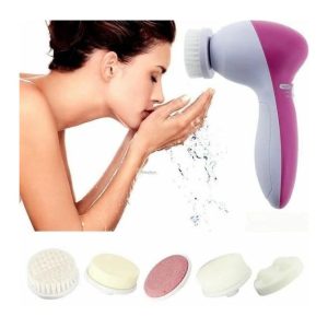 5 In 1 Multifunction Electric Face Facial Cleansing Brush and Face Massager For Scrubber Exfoliator Skin Beauty