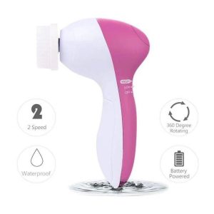 5 In 1 Multifunction Electric Face Facial Cleansing Brush and Face Massager For Scrubber Exfoliator Skin Beauty