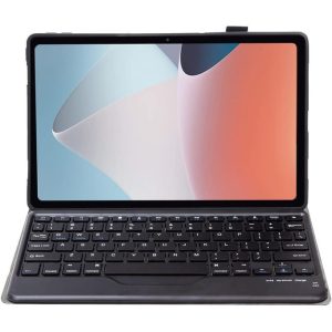 Bluetooth Keyboard Case for Oppo Pad Air,Folio Case with Removable Bluetooth Keyboard for Oppo Pad Air