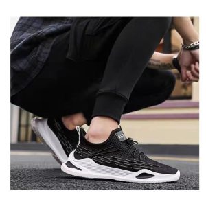 BLWOENS Fashion Lace Up Sneakers Men's Shoes-Black